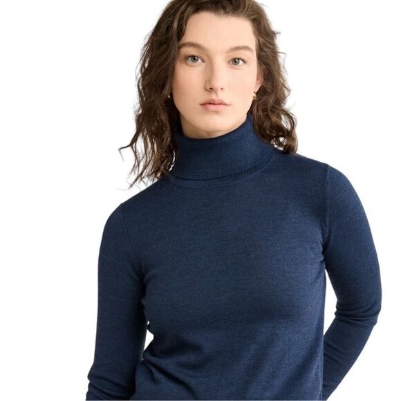 Pendleton Silk Navy Blue Turtleneck Sweater Size XL - Picture 1 of 7
